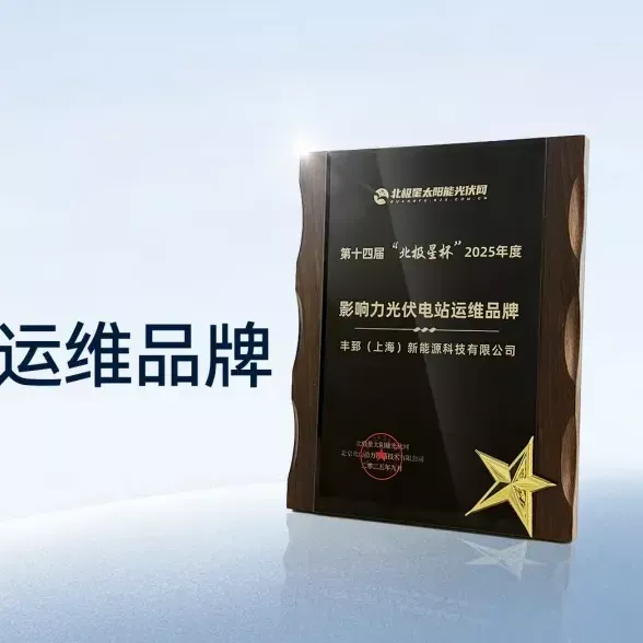 喜讯 | 丰郅新能源荣膺“北极星杯2025年度影响力—光伏电站运维品牌”